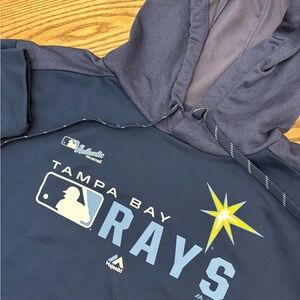 NWOT‎ Majestic Tampa Bay Rays MLB Collection Authentic Hoodie Sweatshirt